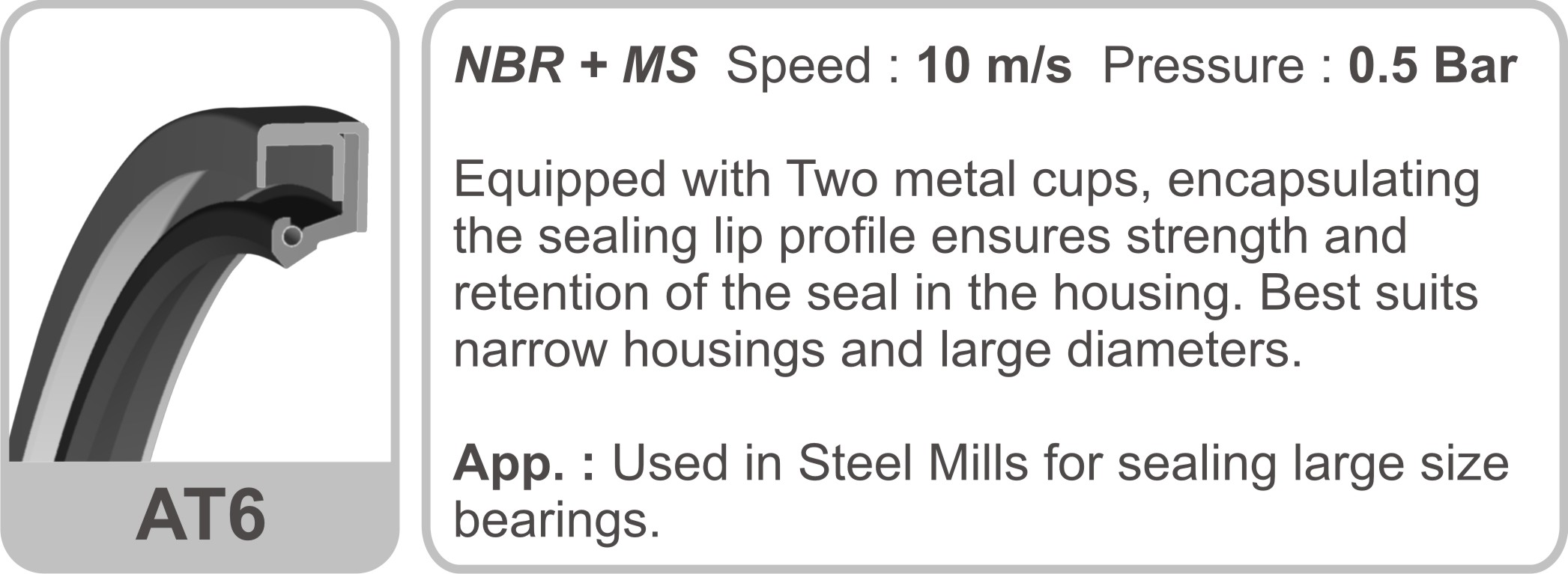 Metal Shaft Seals